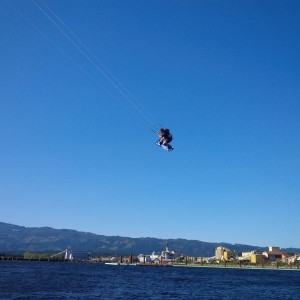 Flying high over the Harbour!